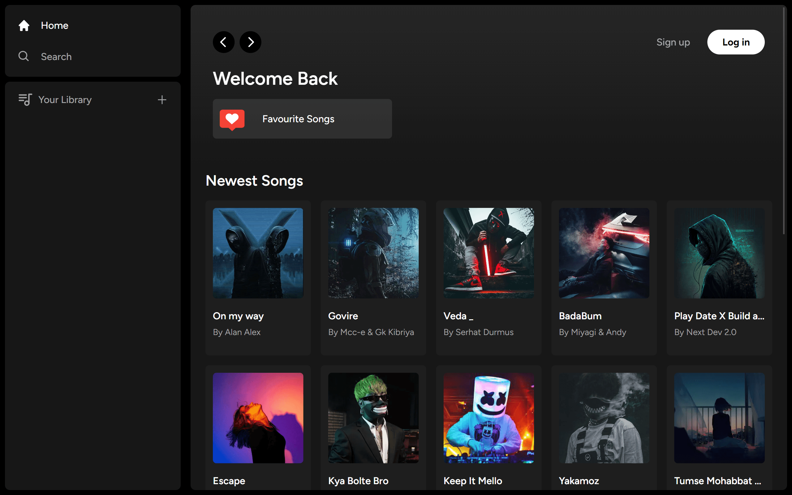 Music Web Appliaction