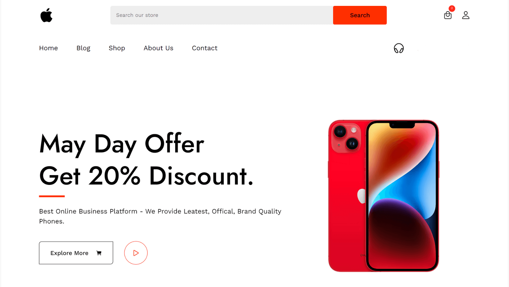 Mobile Shop Website